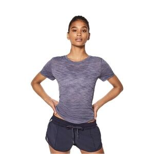 🍋Lululemon Long Distance Short Sleeve in Heathered Viola